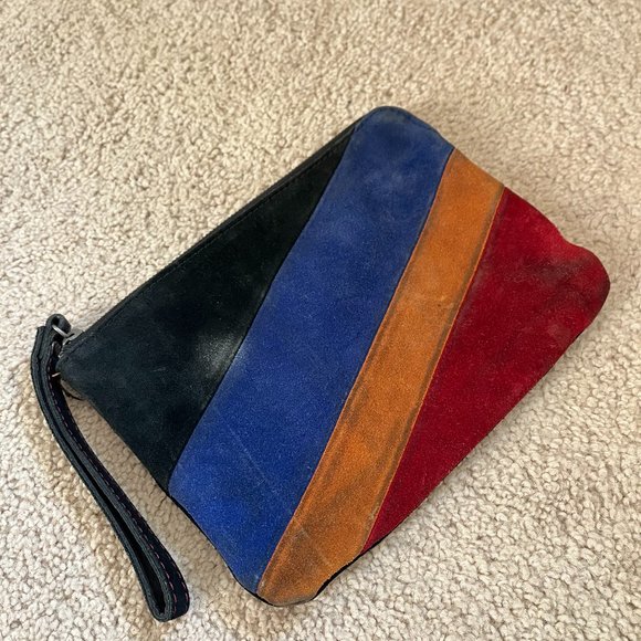 Patricia Nash Handbags - Patricia Nash *Cassini* Wristlet, Colorblock Suede, Gently Used